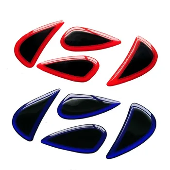 Znak Zdobí Samolepky Pro Hyundai Verna Solaris 2010 2013 2016 3D Červená Modrá AB045