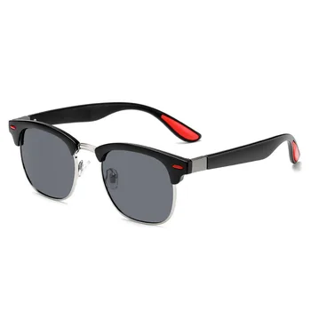 Značky Design Muži Polarizované sluneční Brýle Klasické Půl Rám Řidičské Brýle Pro Muže, Ženy, UV400 Retro Odstíny Oculos de sol