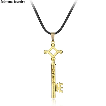 Útok Na Titan Eren Klíč Náhrdelník Kovový Náhrdelník S Přívěskem Eren Cosplay Šperky Hračky Anime Obrázek Anime Šperky Factory Přímý Prodej
