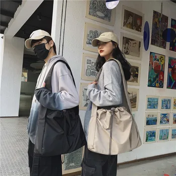 Ženy Černý Nylon Velké Crossbody Tašky Pro Ženy 2020 Tote Rameno Messenger Bag Ladies Ruku Sling Luxusní Kabelky Designer